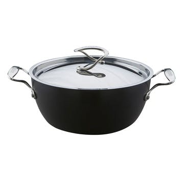 Style Hard Anodised Casserole 24cm