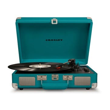 Cruiser Deluxe Plus Portable Turntable, Teal