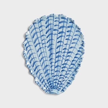Shellegance Plate 26 x 20cm, blue
