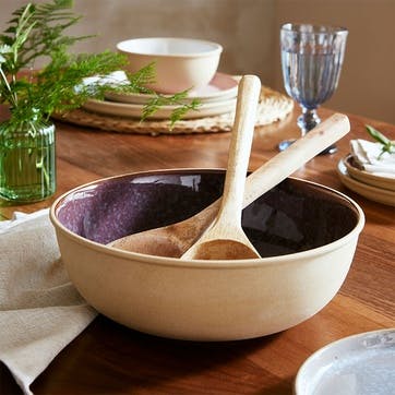 Minerals Serving Bowl D24.5cm, Amethyst