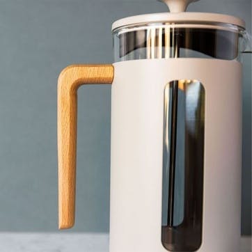 Pisa Stainless Steel Cafetière 8 Cup, Latte
