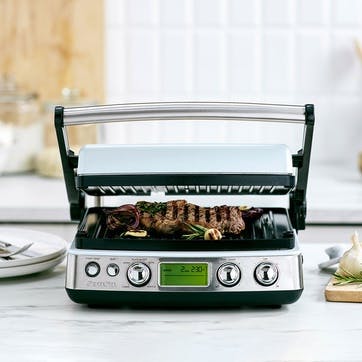 Non-Stick 3-in-1 Contact Grill & Indoor BBQ , Blue Haze