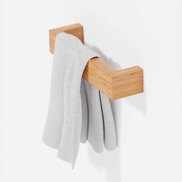 Hand Towel Rail L28cm, Bamboo