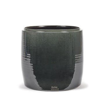 Glazed Flower Pot H34cm, Grey