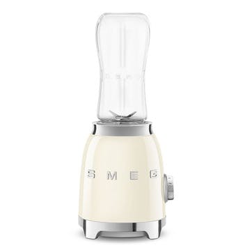 50's Style Mini Blender & Smoothie Maker, 600ml, Cream