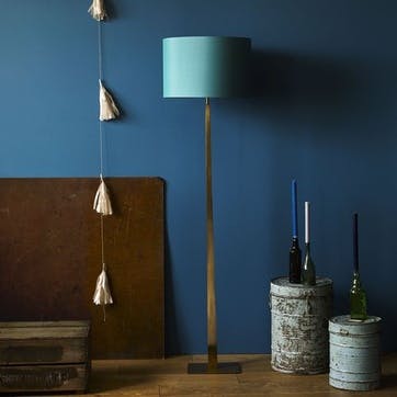 Trafalgar Floor Lamp in Antique Brass, 144cm