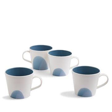 Signature 1815 Set of 4 Mugs 400ml, Blue