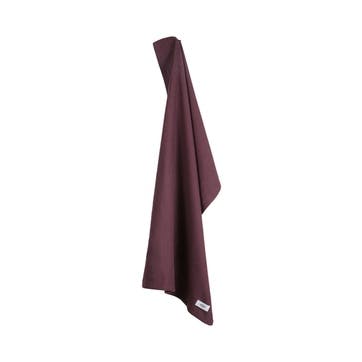 Herringbone Kitchen Towel 53 x 86cm, Maroon