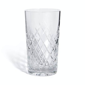 Barwell Cut Crystal Highball Glass, Clear