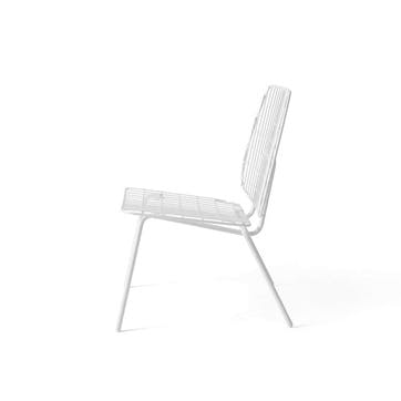 WM String, Lounge Chair, H80 x W53 x D50cm, White