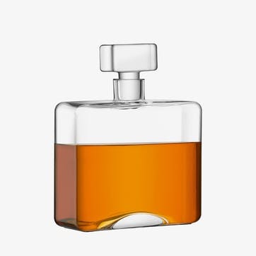 Cask Whisky Rectangle Decanter 1l, Clear