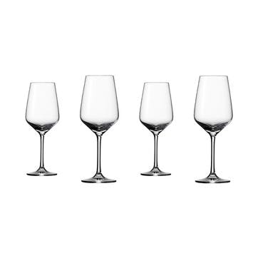 Vivo Voice Set of 4 White Wine Glasses 280ml Clear,