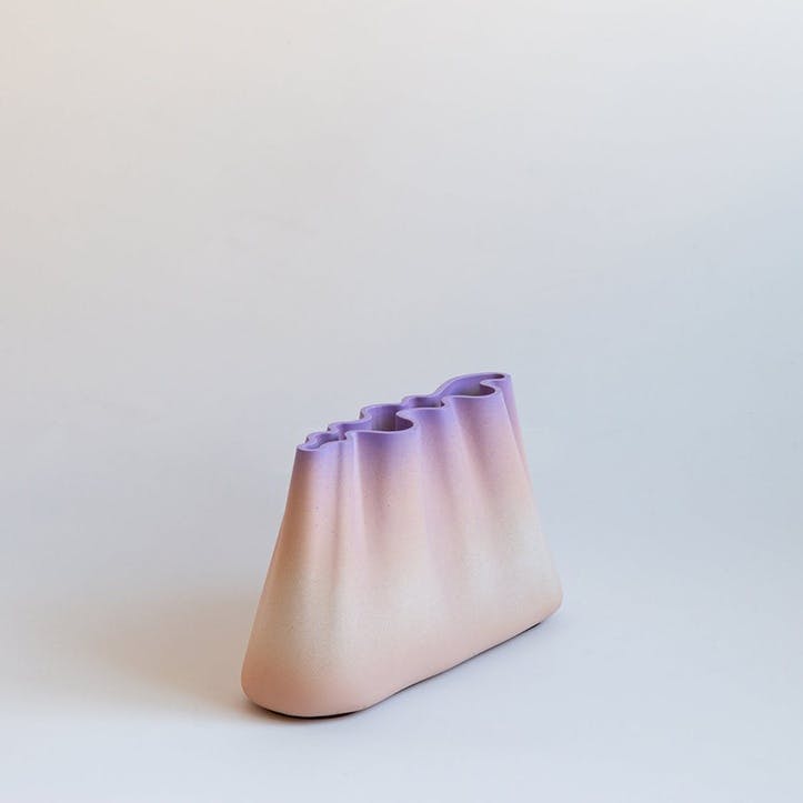 Jumony Wide Vase, Lavender
