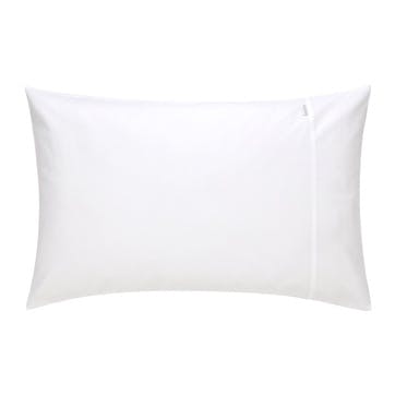 500tc Cotton Sateen Standard Pillowcase, Snow