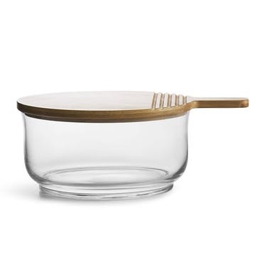 Nature Salad Bowl with Bamboo Lid/Cutting board