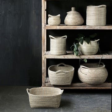 Lagra Basket 46 x 37 x 21cm, Seagrass