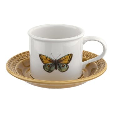 Breakfast Cup & Saucer, Amber