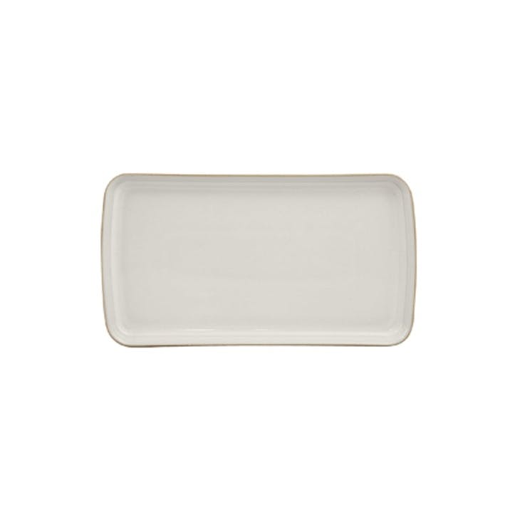 Natural Canvas Platter, 26cm, Cream