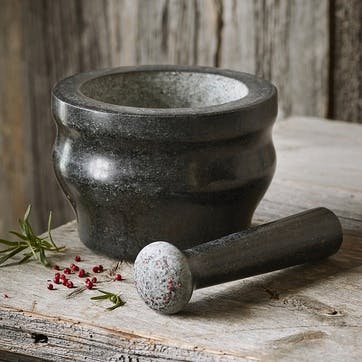 Granite Pestle & Mortar 18cm, Black