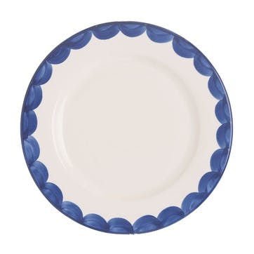 Scallop Set of 2 Side Plates D20cm, Blue