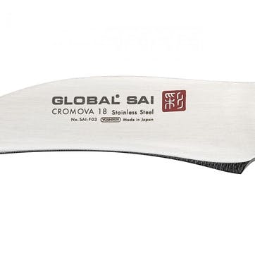 Sai Peeling Knife 6.5cm, Silver