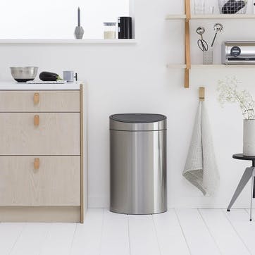 Touch Bin, 40L, Matt Steel