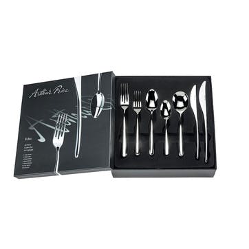 Signature Echo 42 piece 6 Person Boxed Cutlery Set  , Stainless Steel