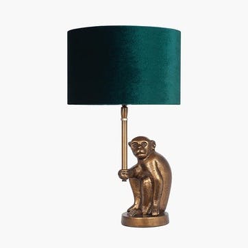 Capuchin Monkey Lamp Base H33.5cm, Antique Brass