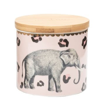 Elephant Small Storage Jar, H10cm, Pastel
