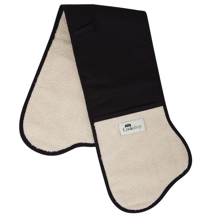 Black Traditional Double Oven Glove