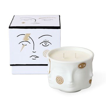 Gilded Muse Candle, White