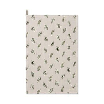 Olive Branch Tea Towel, Neutral