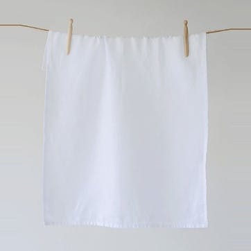 Linen Tea Towel, White
