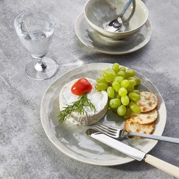 Sea Foam Dinner Plate, D27cm, Dove Grey