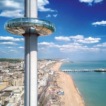 Brighton i360 with Fizz and Cream Tea at the Seaview Café for Two