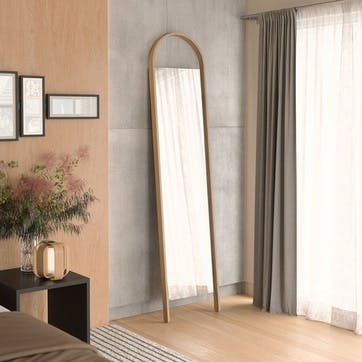 Bellwood Leaning Mirror 45 x 196cm, Natural