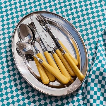 Knife and Fork Set, Butter Yellow