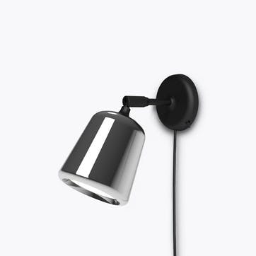 Material, Wall Lamp, W13 x D18cm, Stainless Steel
