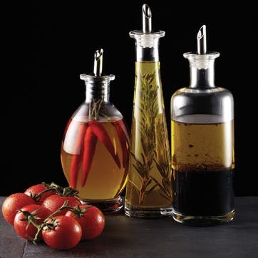 Italian Glass Oil & Vinegar Bottle