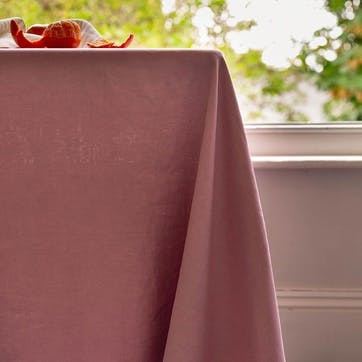 Linen Tablecloth 150 x 250cm, Raspberry