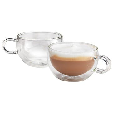 Duo Form Cappuccino Glass Set 250ml