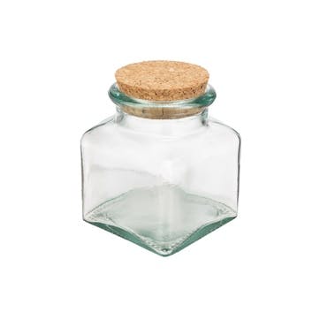 Recycled Glass Spice Jar L19.4cm X W10.5cm, Clear