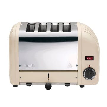 4 slot toaster, Dualit, Classic Vario, utility cream