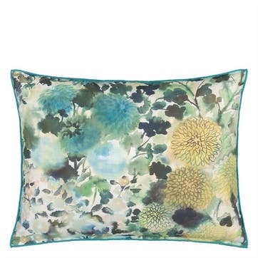 Japonaiserie Indoor/Outdoor Cushion H60 x W45cm, Azure