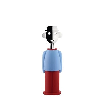 Alessandro Corkscrew H21cm, Blue and Red