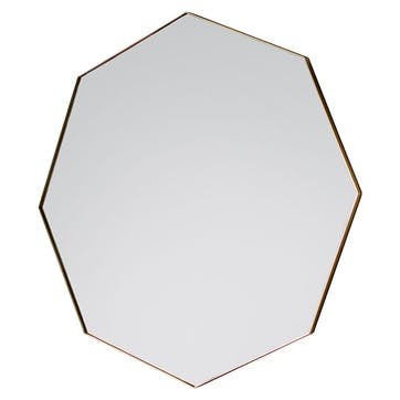 Cheam Octagon Mirror D80cm, Black