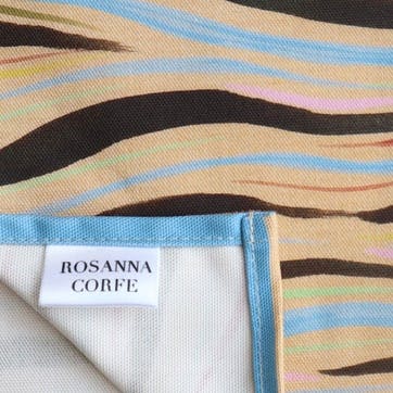 Zebra Set of 4 Organic Cotton Napkins 45 x 40cm, Multi