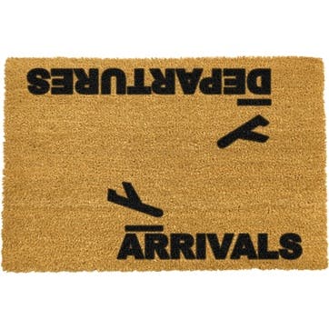 Arrivals and Departures Doormat