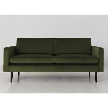 Model 01 2 Seater Velvet Sofa, Vine