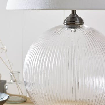 Overton Table Lamp, Clear